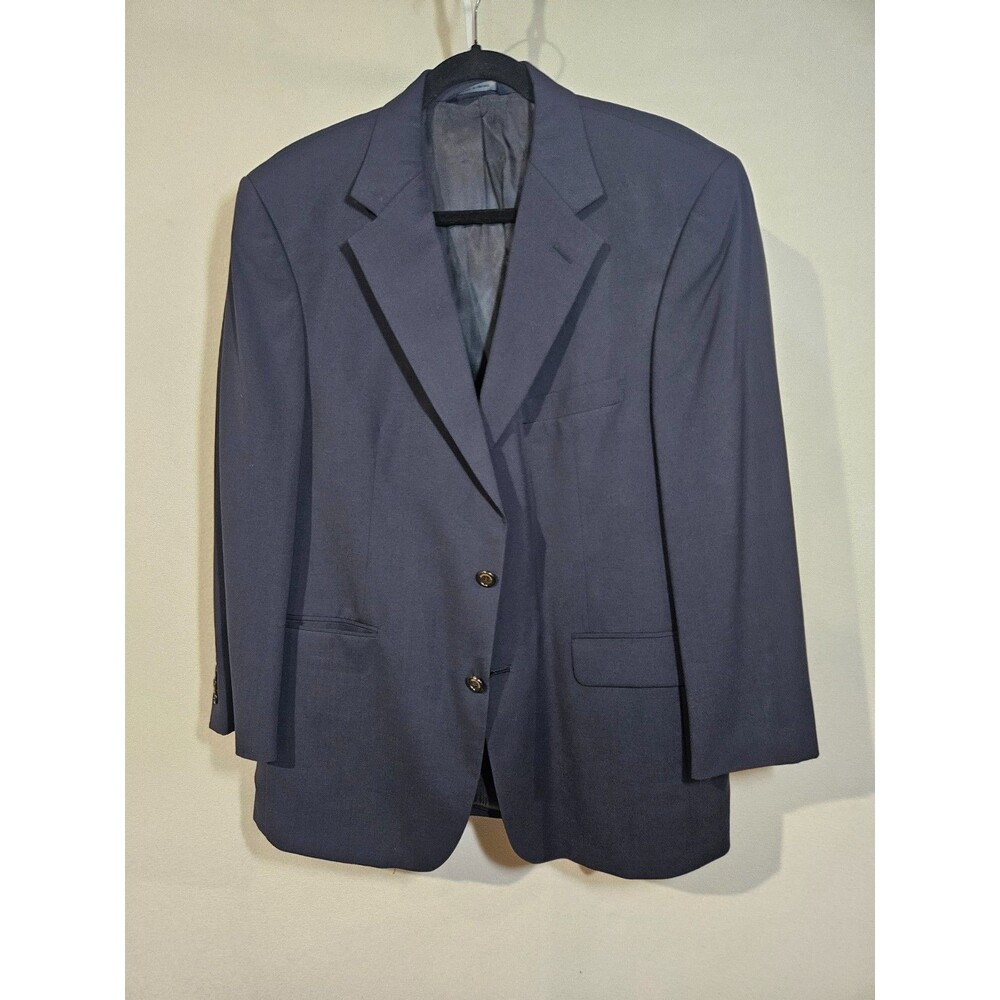 Brooks Brothers Men's Size 40S Navy Blue Blazer 100% Worsted Wool